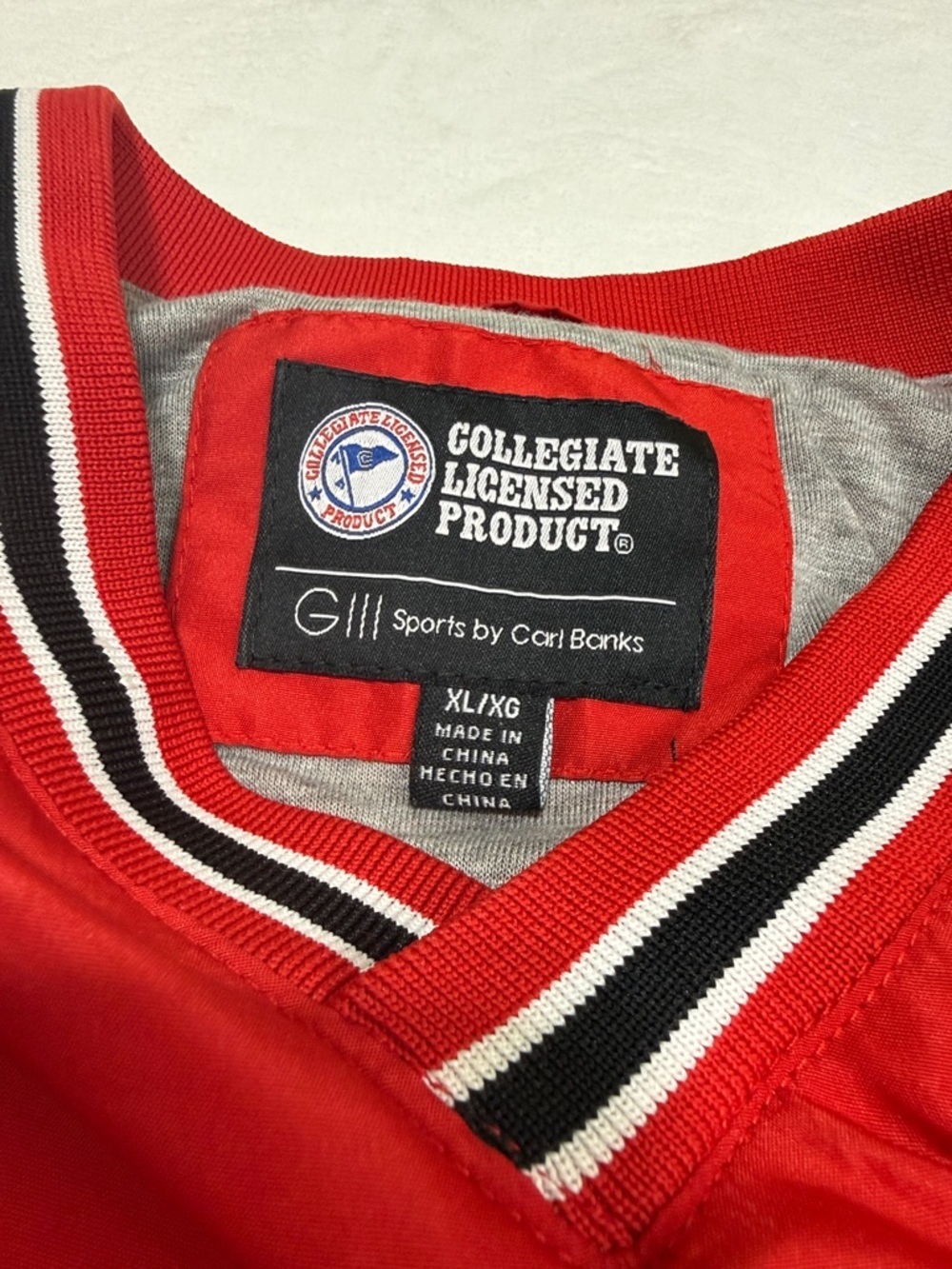 Ohio State Red Pullover Windbreaker Sweatshirt - Picture 2 of 9